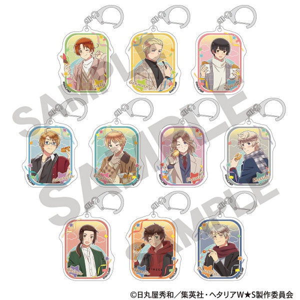 ヘタリア World☆Stars 【BOX】トレーディングアクリルクリップ＿ちまにわ