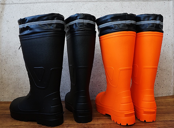 即日発送】長靴 軽量 レインブーツ カバー付き ラバーブーツ KR-7040