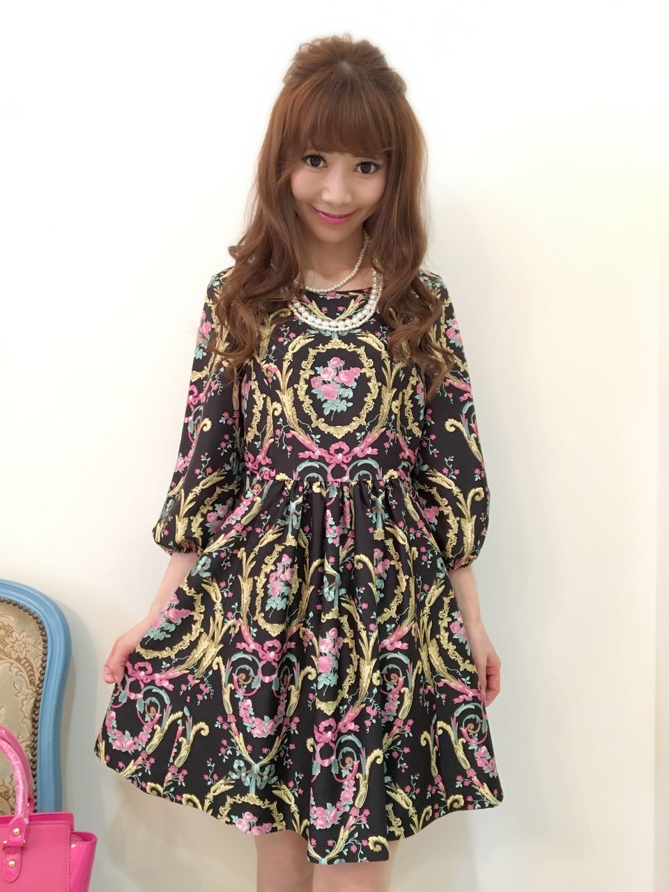 フェリエワンピ【アント―ニア柄マリーブラック】 ： JESUS DIAMANTE