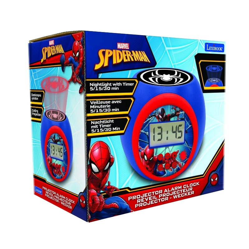 プロジェクター目覚まし時計 スパイダーマン