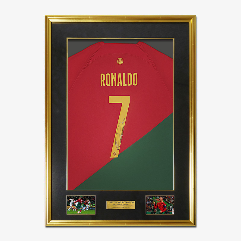 ロナウド直筆サイン入りポルトガル代表2022ホームユニフォーム特製