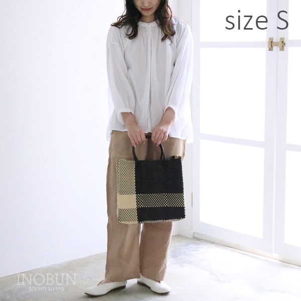 メルカド バッグ レトラ Sサイズ クロスライン ブラック CROSS LINE