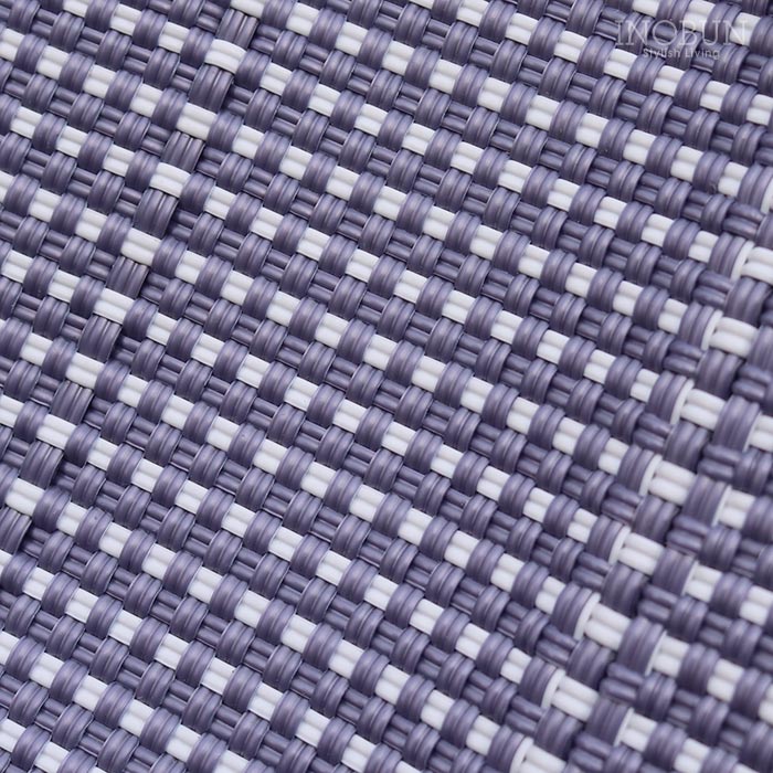 メルカド バッグ レトラ MINI CHECK BUCKET SLIM メタリックパープル x