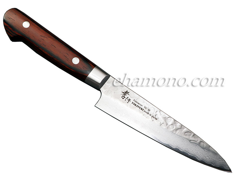 堺孝行 V金10号ダマスカス33層鎚目 ペティ120