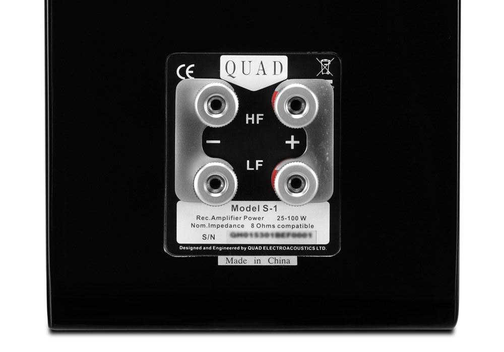 QUAD - S-1/ピアノブラック（ペア）ブックシェルフスピーカー《e