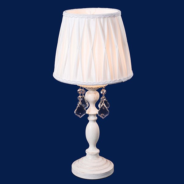 シェードテーブルライト・ホワイトアンティーク 1灯(H400×φ220mm) | EL