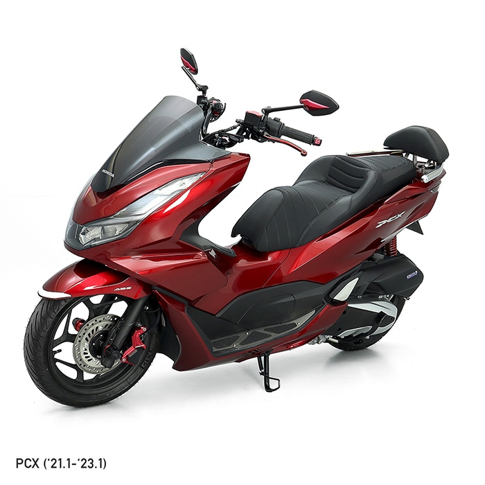 PCX JK05 PCX160 KF47 ローダウンキット(黒ボディ/メッキスプリング
