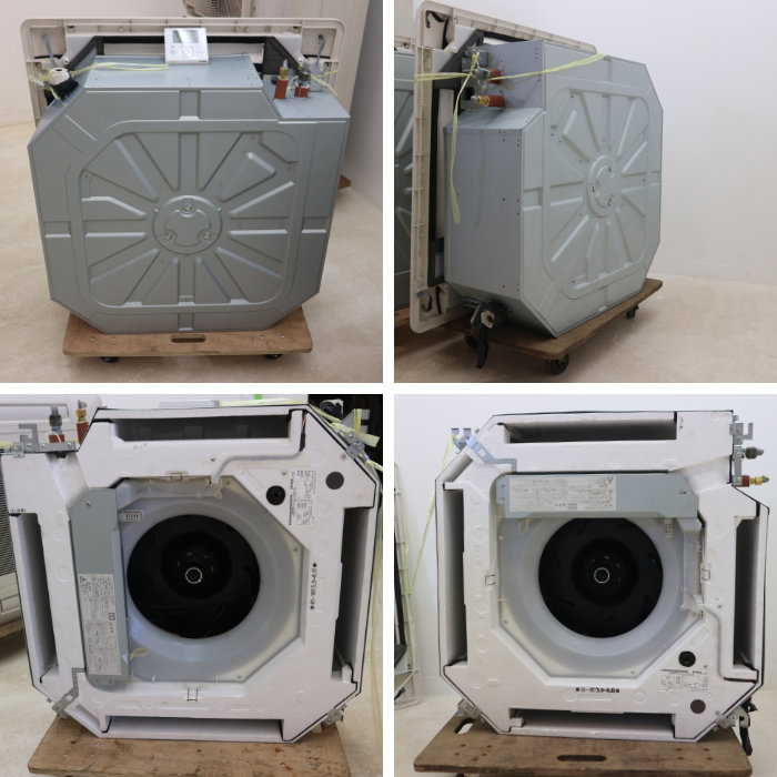 中古】天カセエアコン 日立 外機10馬力 内機5馬力※内機2台※RAS