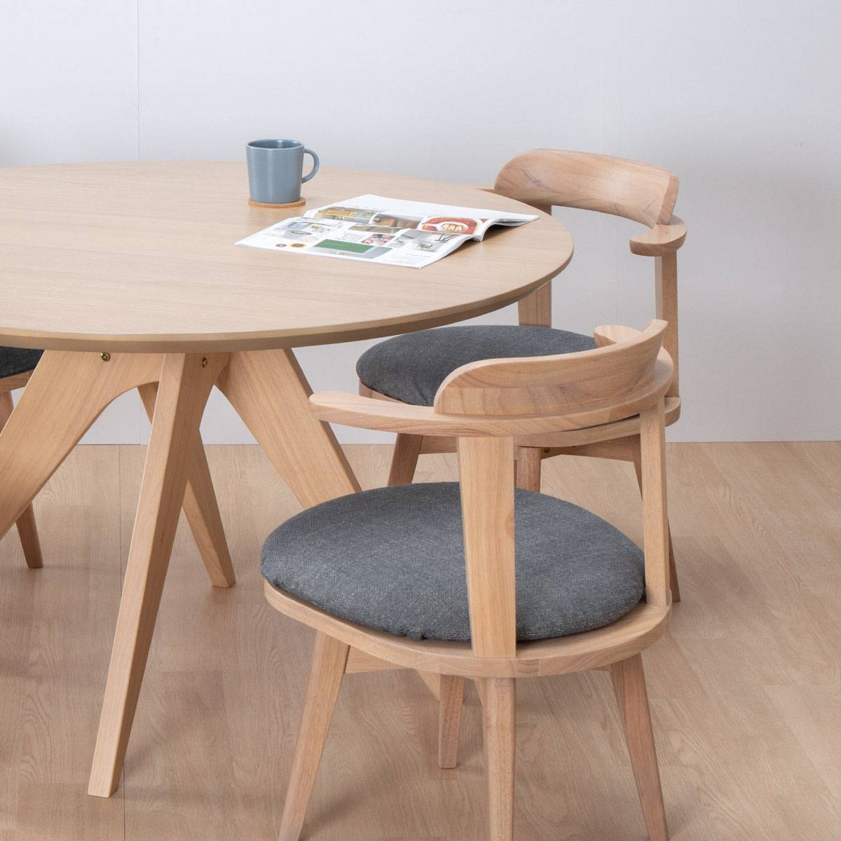 幅120/高さ70] ダイニングセット ダイニングテーブル（AR丸テーブル