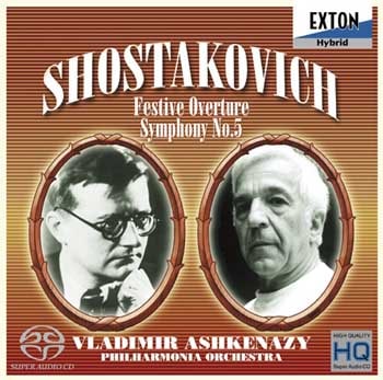 ダイレクト・カットSACD＞ ショスタコーヴィチ：交響曲第5番、祝典序曲