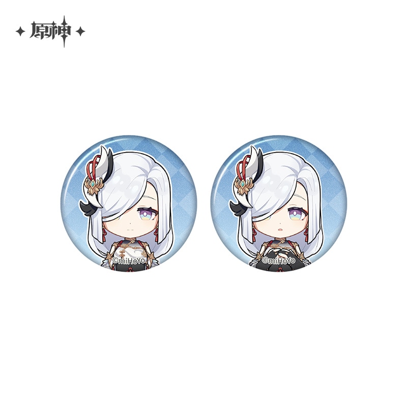 原神 留影叙佳期シリーズ ちびキャラ缶バッジセット Genshin 申鶴 原神