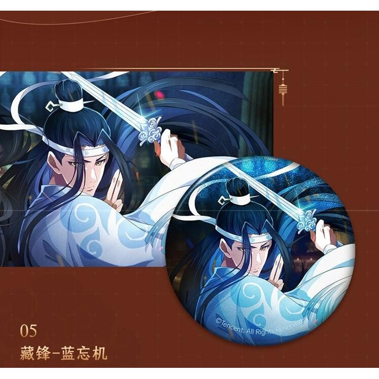 魔道祖師アニメ-完結編 蔵鋒Ver.缶バッジ 藍忘機 魔道祖師アニメ