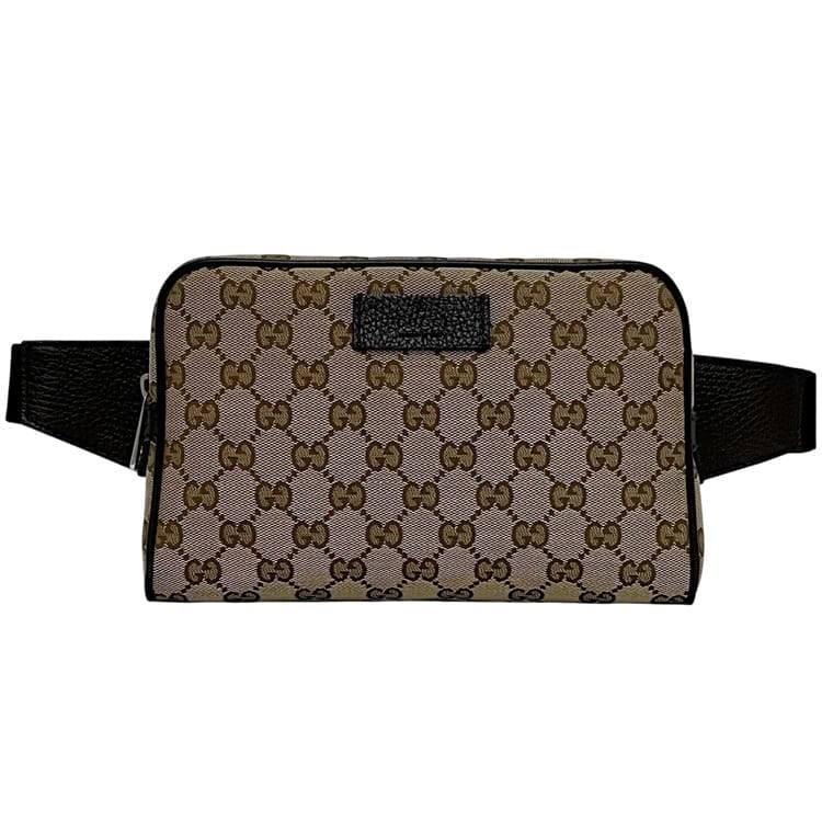グッチ ボディバッグ ベージュ ブラウン GGキャンバス 449174 美品