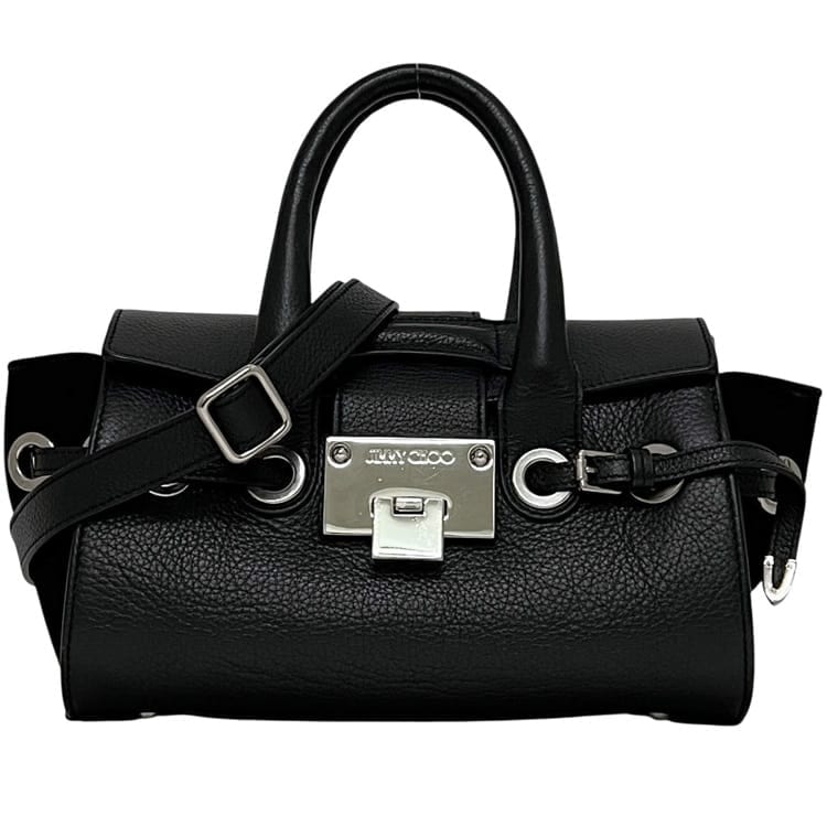 ジミーチュウ 2way バッグ ロザリー ブラック 美品 レザー スエード