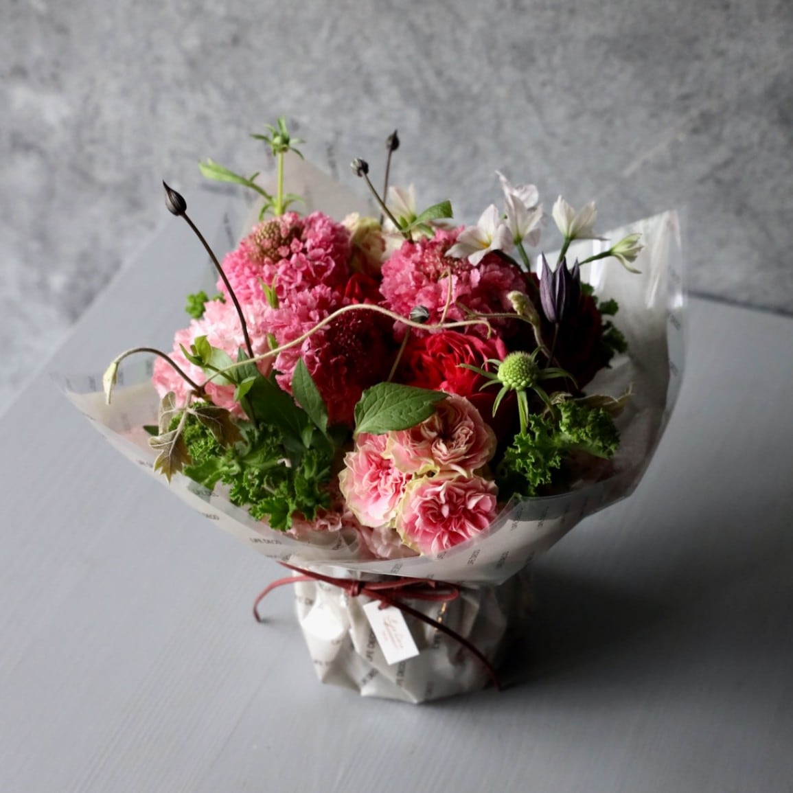 アレンジメントM「桃雅 toga」洗練されたエレガンスピンク