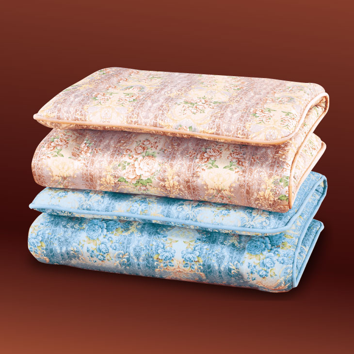 日本製 防ダニ・抗菌防臭加工ボリュームウール混敷布団 シングル 2色組