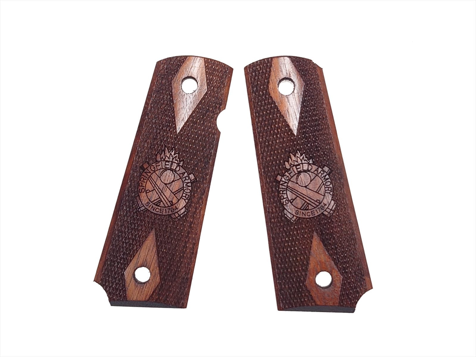 MULE 各社M1911ガバメント用 ウエイト入り木製グリップ ウォルナット