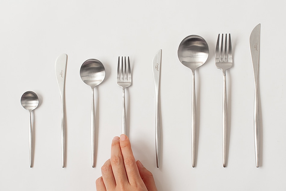 epoky クチポール MOONマットシルバー ディナー3種×各2 計6本