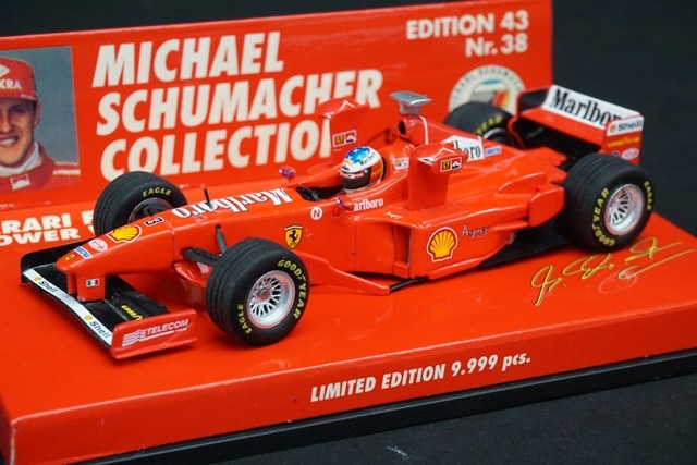 1/43 ミニチャンプス 510984333 フェラーリ F300 タワーウィング M