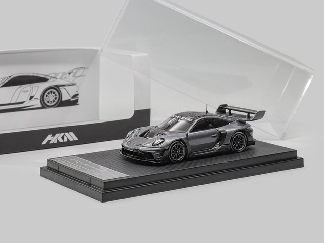 予約 HKM 1/64 ポルシェ 911 (992) GT3 R Rennsport Grey, Boost Gear