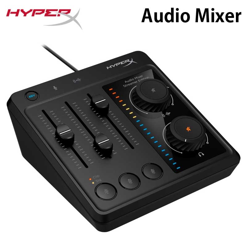 HyperX Audio Mixer USB接続オーディオミキサー XLR入力対応 ブラック