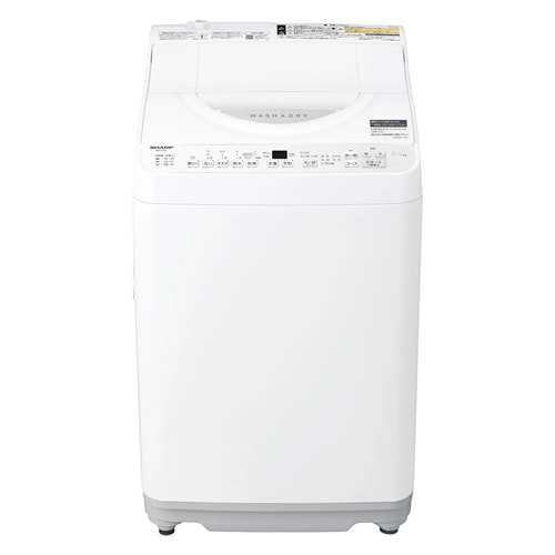 166取付無料！SHARPおしゃれホワイトインテリア冷蔵庫風乾燥付き洗濯機