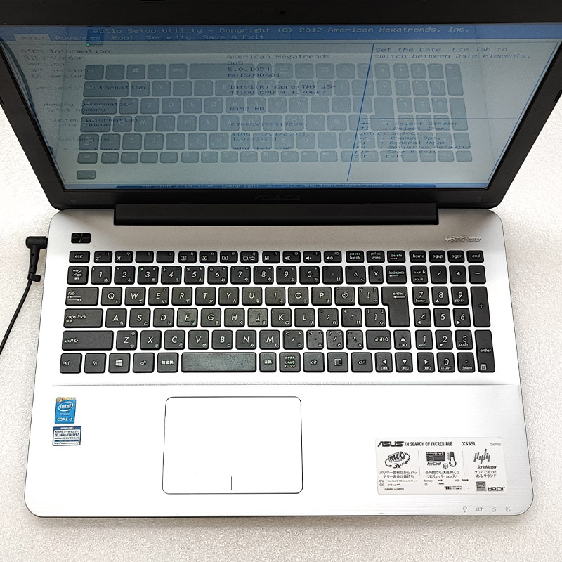 ジャンク品 ASUS X555L ジャンクPC ジャンクパソコン 保証無し OS無し