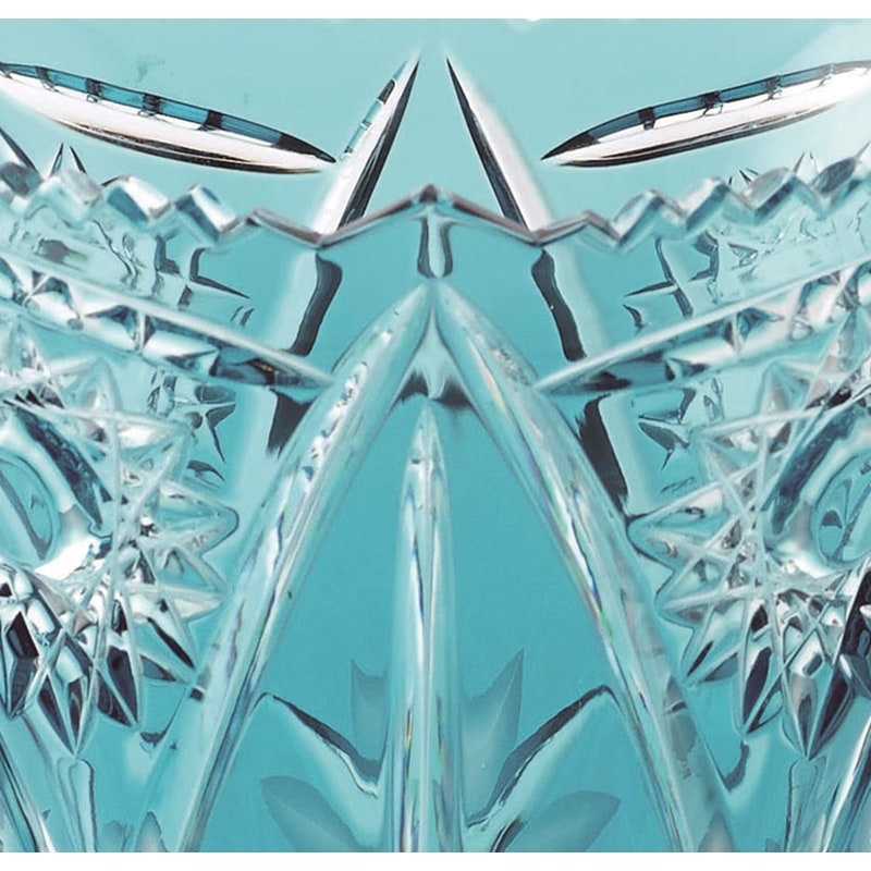 エルベクリスタル 色被せ花瓶「ニッツア」25cm シーブルー NIZ/6580