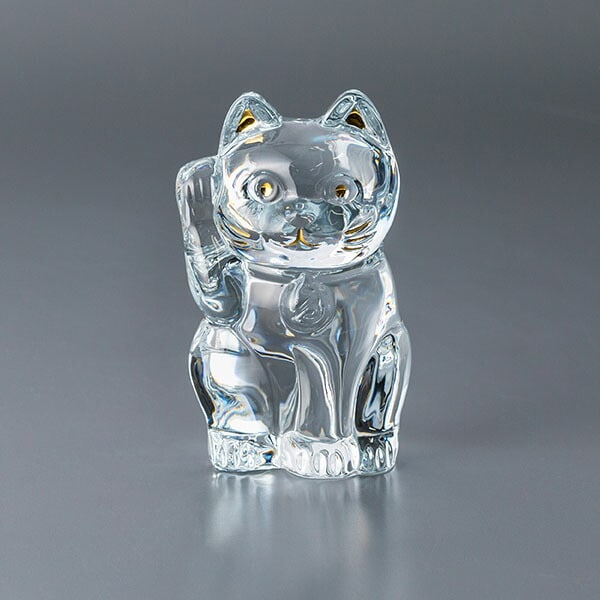 バカラ まねき猫 置物 クリスタル ガラス クリア 2607786 Baccarat