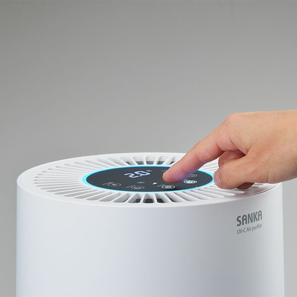 サンカ SANKA UV-C 除菌 空気 清浄機 17畳用 SAP-4100 ホワイト 小型