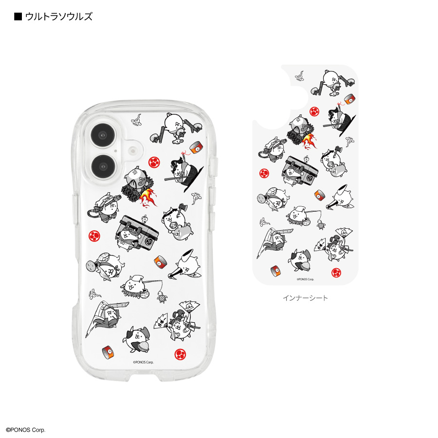 にゃんこ大戦争 iPhone16 対応 クリスタルクリアケース | 新着アイテム