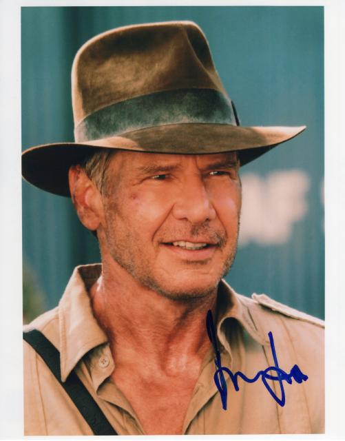ハリソン・フォード直筆サイン入り写真□インディ・ジョーンズ○UACCRD