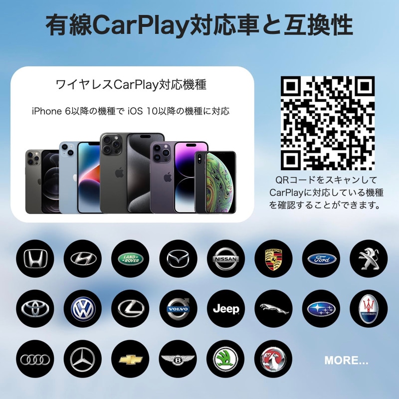 CarPlay ワイヤレスCarPlayアダプター YouTube/NETFLIX/TikTok の動画