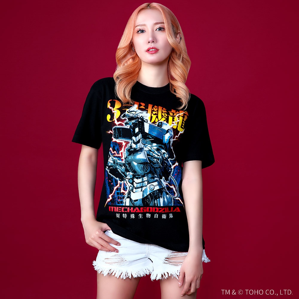 メカゴジラ/3式機龍 メタルシャツ/ブラック｜墓場の画廊ONLINE STORE