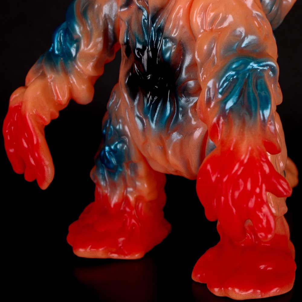 ソフビ】【ブルマァク】ヘドラ蓄光版（オレンジ）/BULLMARK ブルマアク