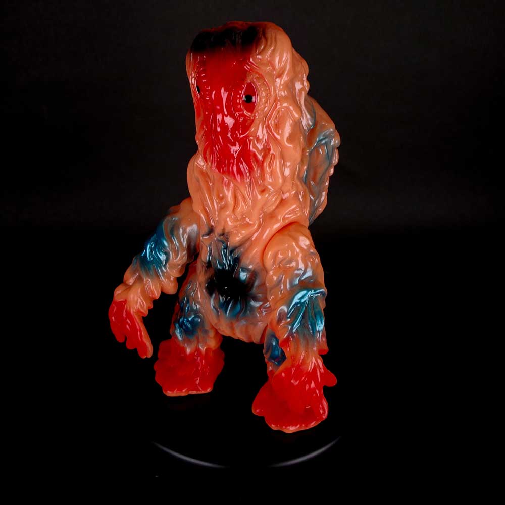 ソフビ】【ブルマァク】ヘドラ蓄光版（オレンジ）/BULLMARK ブルマアク