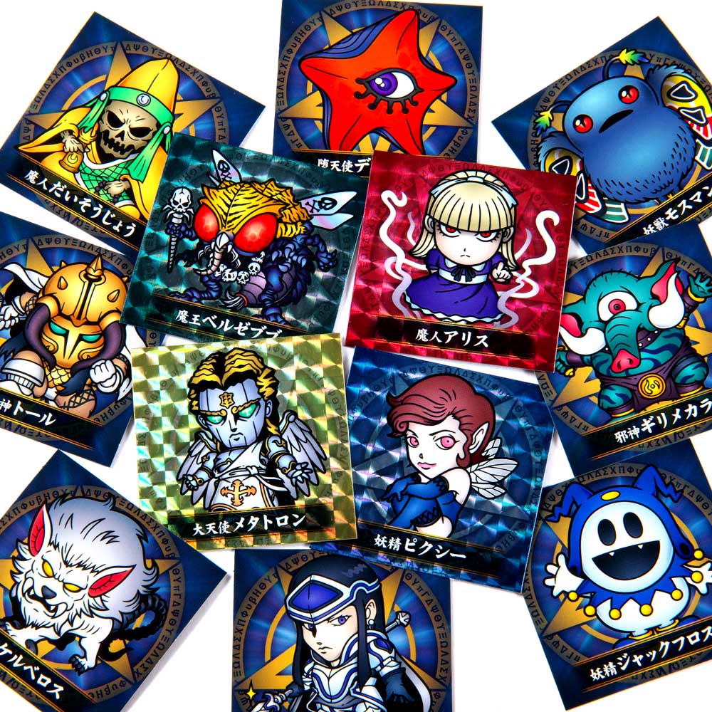 真・女神転生/ブラインド 悪魔召喚シール (仲魔)全12種｜墓場の画廊