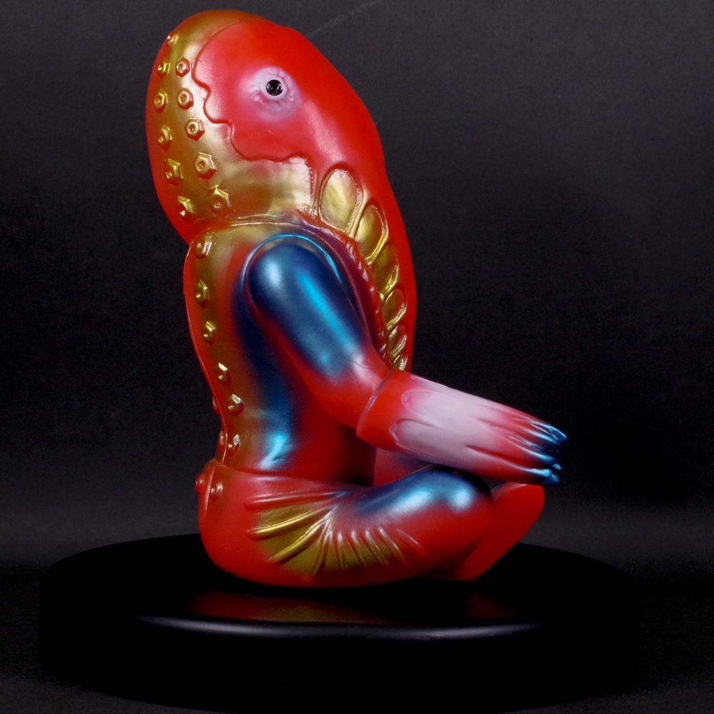 ソフビ/ブルマァク BULLMARK/メトロン星人 ちゃぶ台付き/レッド｜墓場