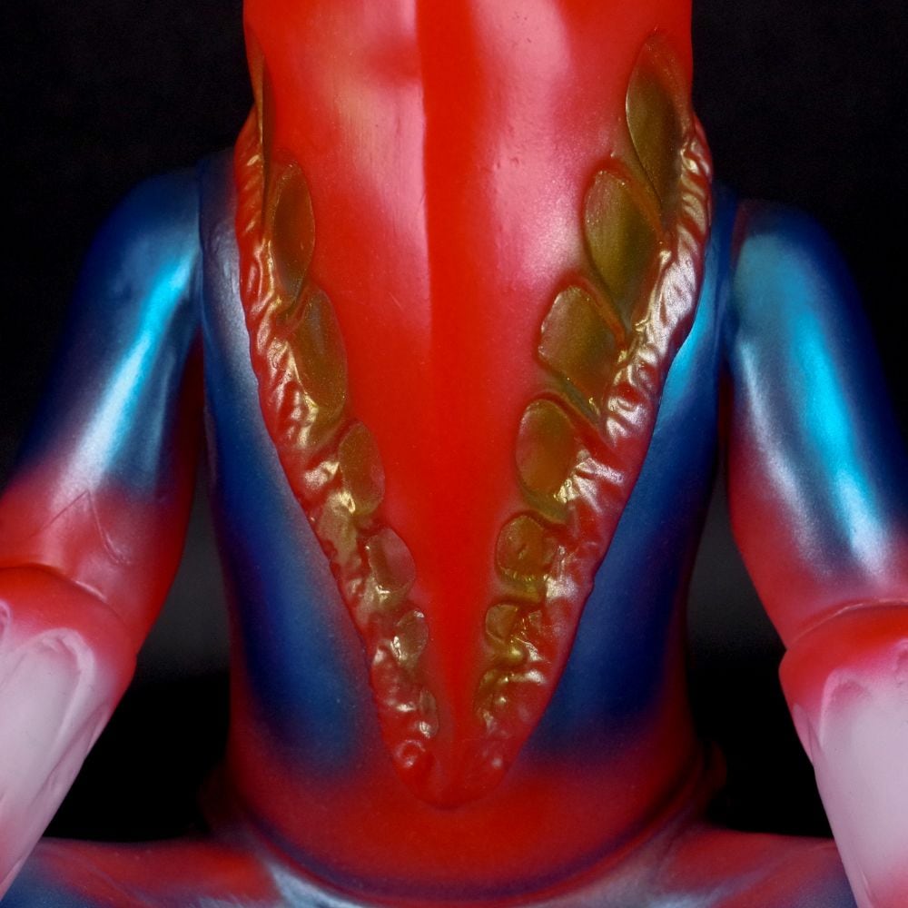 ソフビ/ブルマァク BULLMARK/メトロン星人 ちゃぶ台付き/レッド｜墓場