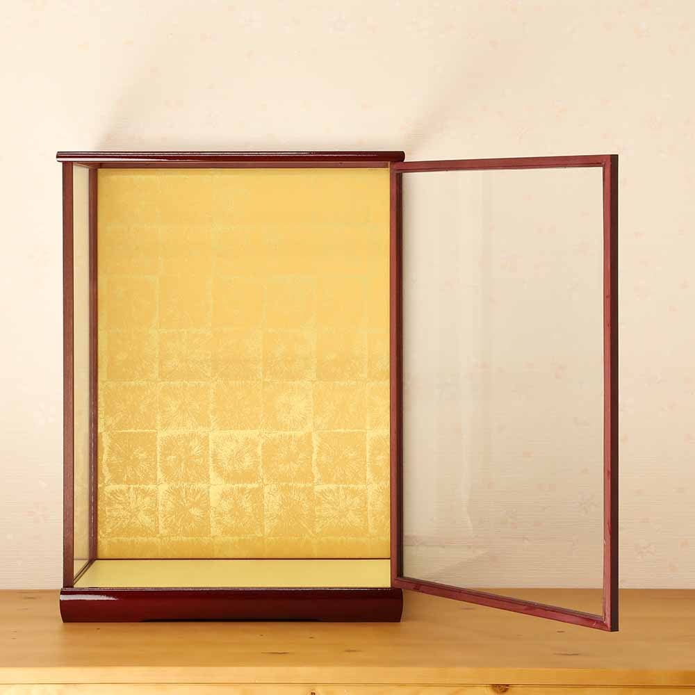 人形用 ガラスケース 10号市松人形用ガラスケース 戸付 横幅39.5cm