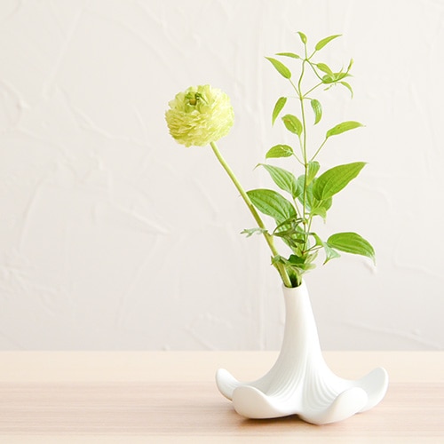 1616/arita japan S＆B Lily Vase／ホワイト【花瓶・フラワーベース