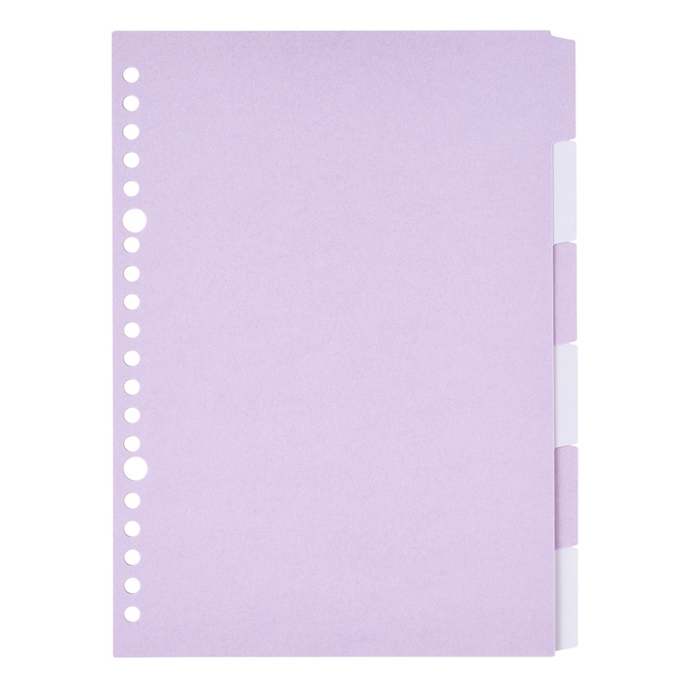 kukuru ククル A5 インデックスシート(グリーン,ラベンダー,イエロー