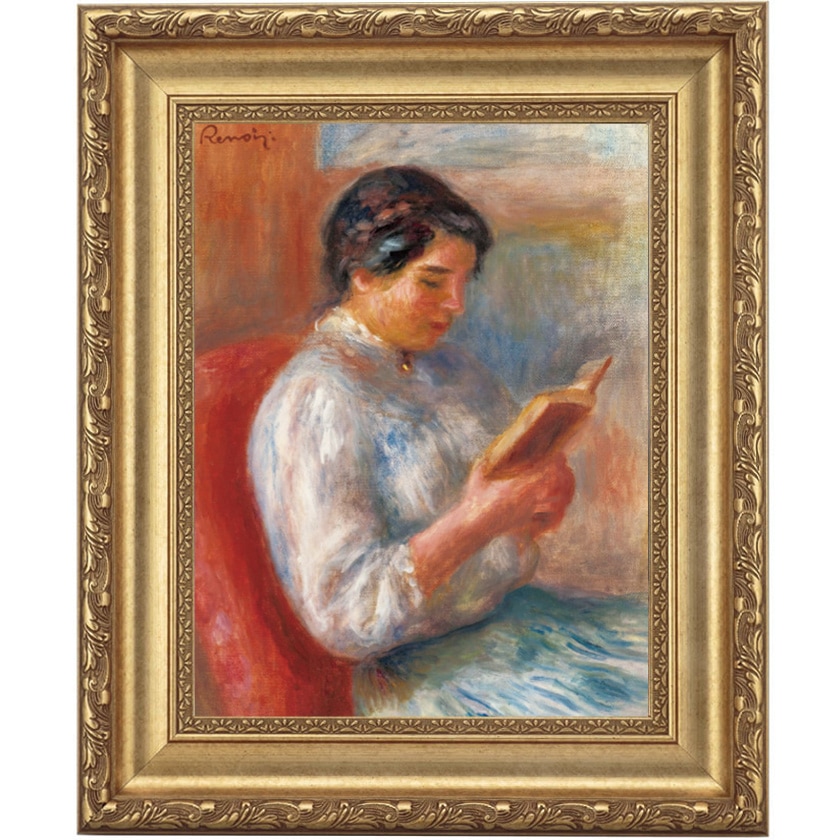 ルノワール「読書する女性」4号立体複製名画【ポイント5％還元中