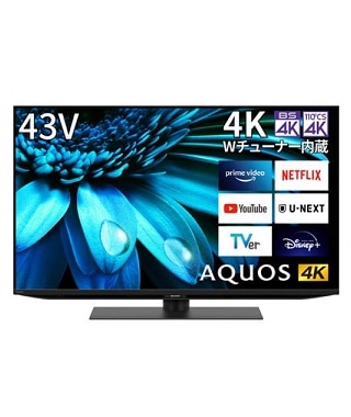 SHARP 4T-C43EL1 液晶テレビ AQUOS 4K 43V型 4TC43EL1 : SHARP テレビ