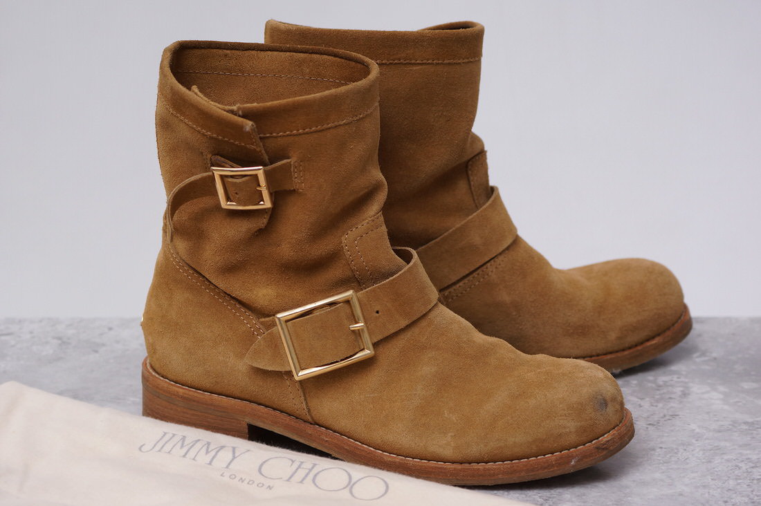Jimmy Choo ブーツ / ジミーチュウ エンジニアブーツ ベージュ