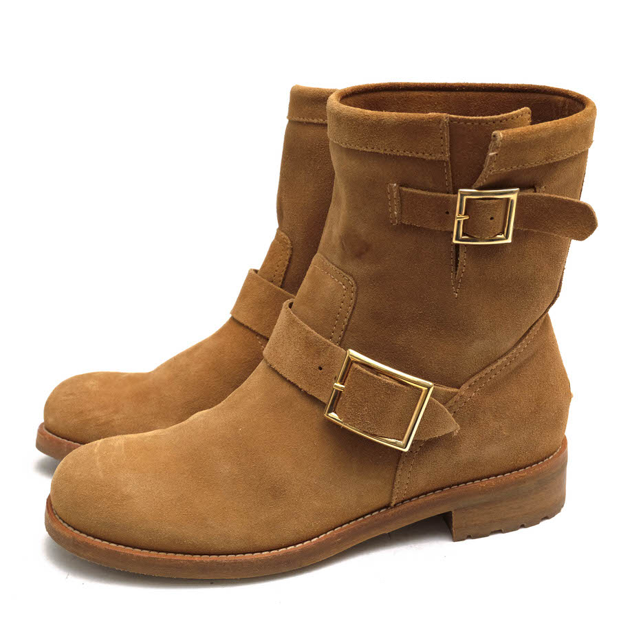 Jimmy Choo YOUTH ユース / ジミーチュウ バイカーブーツ 牛革 定番