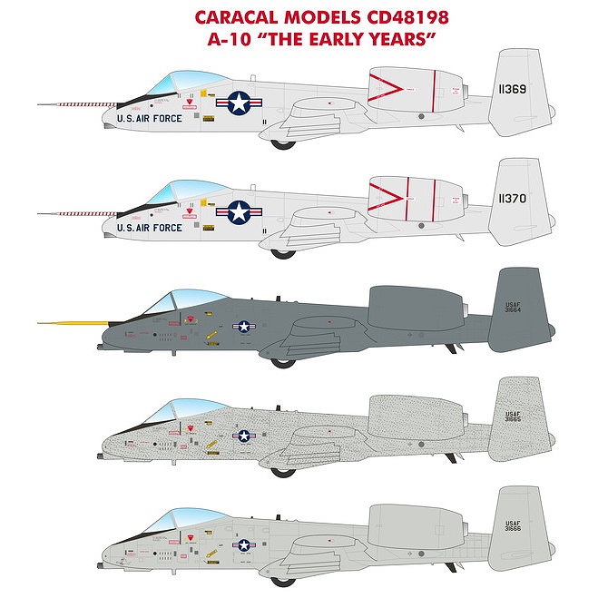48198 フェアチャイルド A-10 サンダーボルトII 初期マーキング
