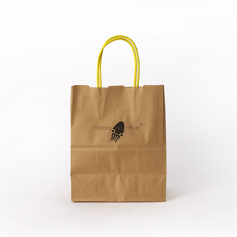 ロゴ入りホワイトPAPERバッグ（紙袋）｜ホタルノヒカリ 公式通販
