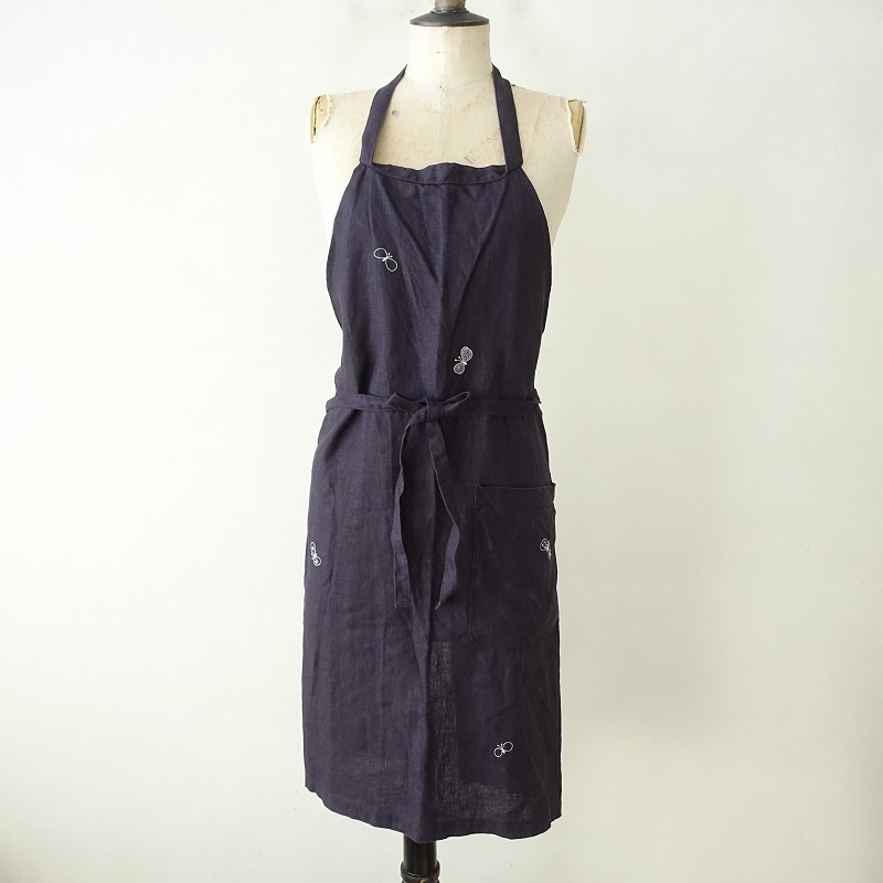 ミナペルホネン mina perhonen choucho 刺しゅうエプロン - (25-2408