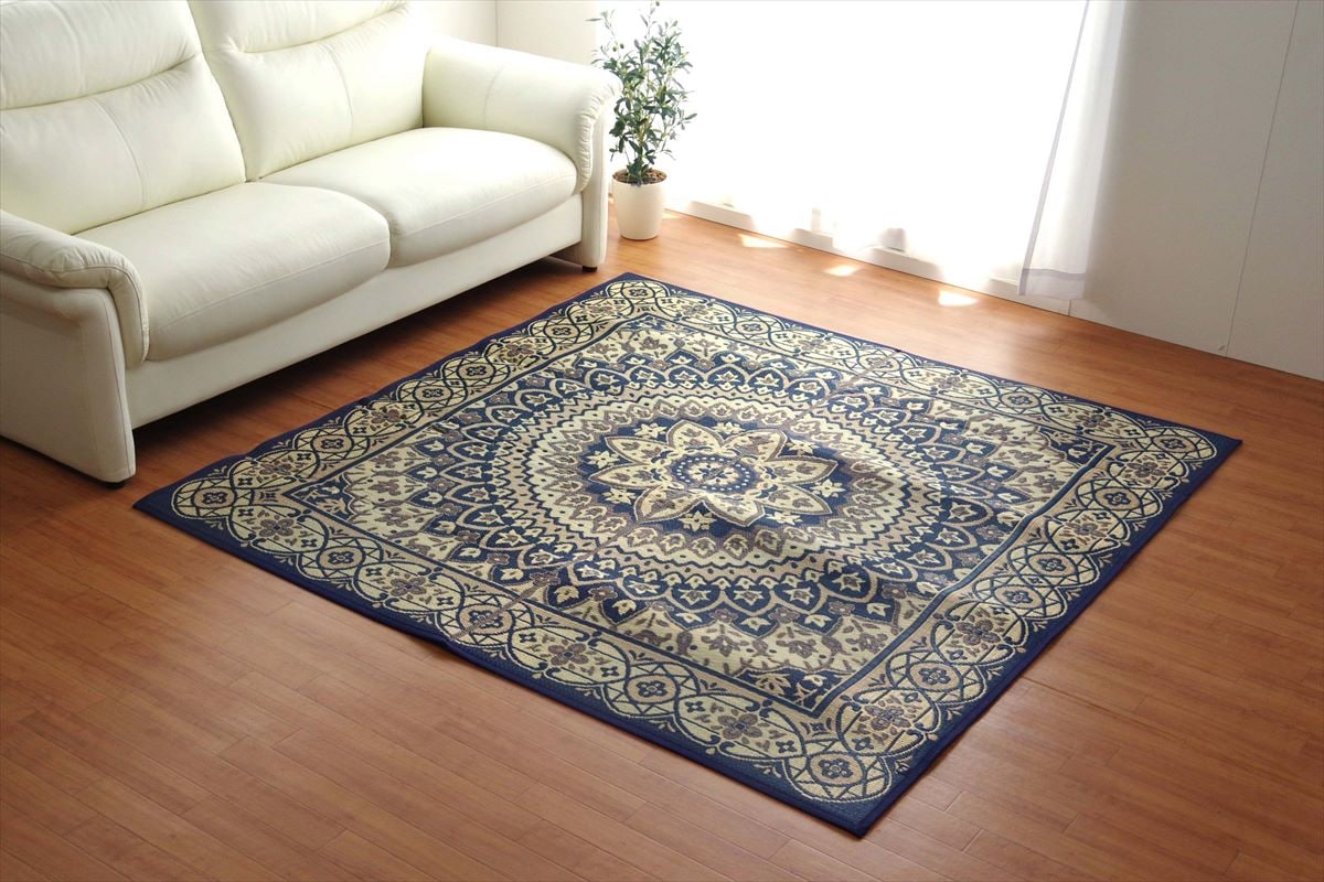 国産い草 ラグ Fサークル メダリオン クラシック 191×191cm 191×250